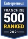 Entrepreneur Magazine’s 2021 Franchise 500® franchise awards