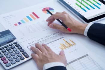 Businessman financial records