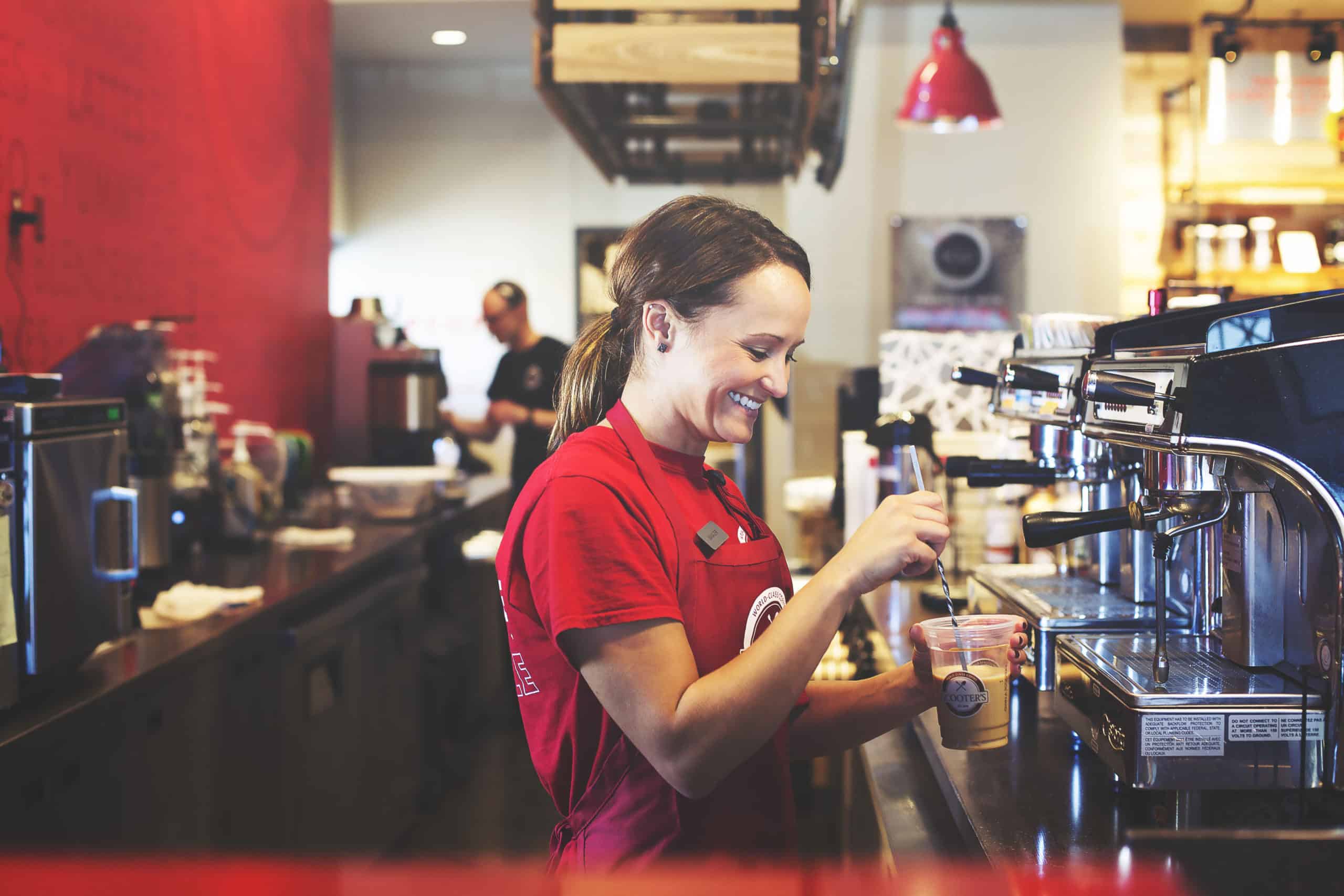 Scooter's Barista Making Ice Coffee - Training and Support